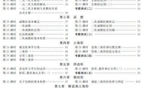 【中考必备】初中学业考试指导丛书（数学）